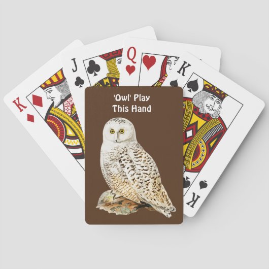 Jeu De Cartes Fun Owl Pun Jouer des cartes (dos)