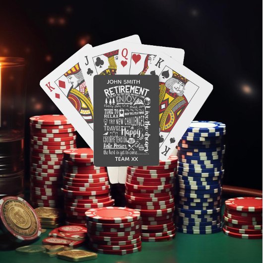 Jeu De Cartes Fun Retirement Playing Cards | Custom Personaliz