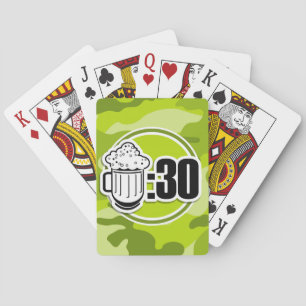 Jeu De Cartes Funny Beer : 30, camo vert vif, camouflage