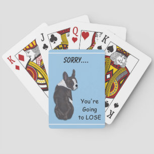 Jeu De Cartes Funny Boston Terrier Dog