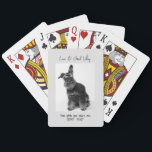 Jeu De Cartes Funny Chien Photo Love & Good Vibes Jouer aux cart<br><div class="desc">Photo pour animaux de compagnie. "Love & Good Vibes" Jouant aux Cartes. Drôle.</div>