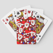 Jeu De Cartes Funny Christmas Modern Whimsical Père Noël Collage (dos)