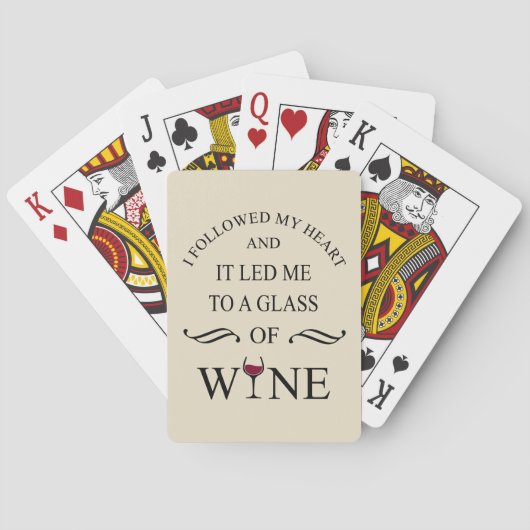 Jeu De Cartes Funny cite le célèbre slogan de buveur de vin (dos)