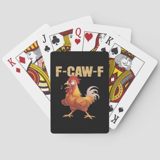 Jeu De Cartes Funny F-Caw-F Crow Humor Gothic (dos)