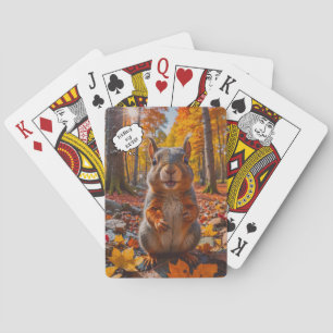 Jeu De Cartes Funny Fall Squirrel Classic Playing Cards