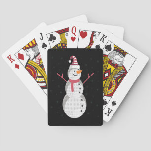 Jeu De Cartes Funny Golf Snowman Noël Nouvel An Cadeau