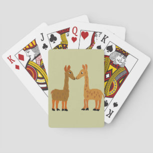 Jeu De Cartes Funny Llama Love Primitive Art