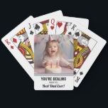 Jeu De Cartes Funny Meilleur papa photo<br><div class="desc">Drôle jeu de carte "Dealing with the Best Dad Ever". Tout le texte est réglable. Idéal pour la nuit de jeu en famille ou à tout moment vous voulez que votre adversaire garde à leur propre! Une option photo</div>