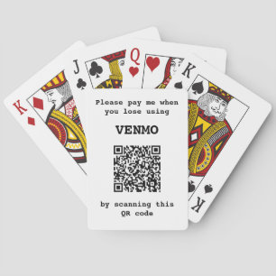 Jeu De Cartes Funny Personnalisable Trois lignes texte Un code Q