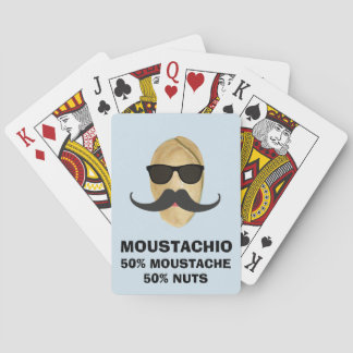 Jeu De Cartes Funny Pistachio Mustache Gag Jouer Cartes