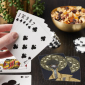 Jeu De Cartes Funny Retro Golden Disco Ball Emu Bird (In Situ)