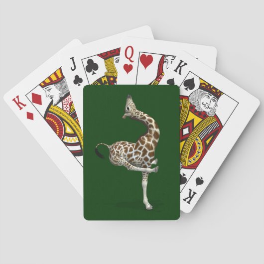 Jeu De Cartes Funny Sporty Giraffe (dos)