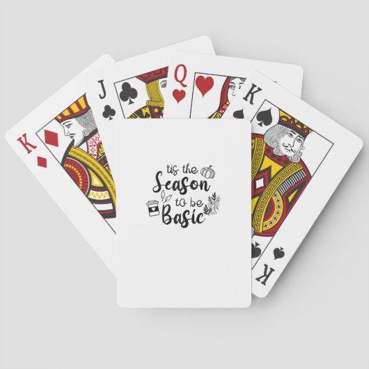 Jeu De Cartes Funny Tis The Season To Basic Fall Pumpkin Spice (dos)
