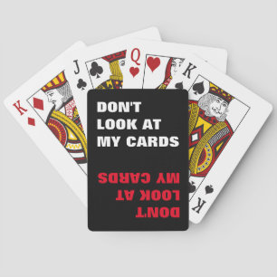 Jeu De Cartes funny typography quote