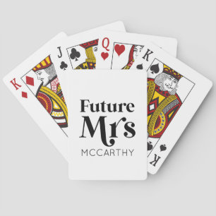 Jeu De Cartes Futur Madame Custom Nom Mariée Pour Devenir Fiancé