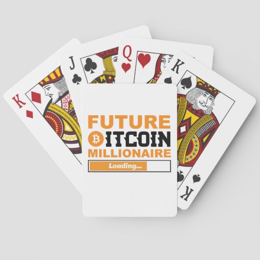 Jeu De Cartes Future Millionaire Bitcoin Humor Cryptocurrency  (dos)