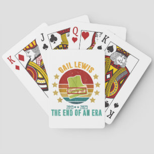 Jeu De Cartes Gail Lewis, Nous vous saluons, la fin d'une ère Si