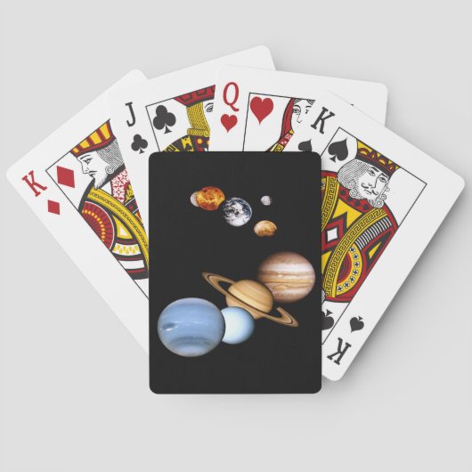 Jeu De Cartes Galaxie des planètes spatiales (dos)