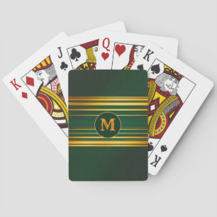 Jeu De Cartes Gamme de Texture Verte Luxe Linen
