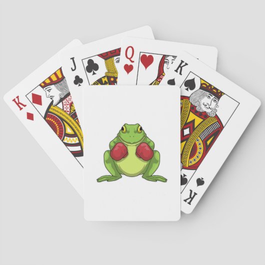 Jeu De Cartes Gants de boxe Boxeur Grenouille (dos)