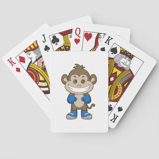 Jeu De Cartes Gants de boxe de singe (dos)