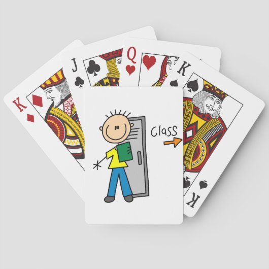 Jeu De Cartes Garçon à l'école (dos)