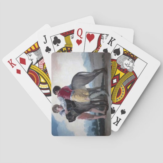 Jeu De Cartes Garçons avec un chien Mastiff (par Francisco Goya) (dos)
