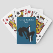Jeu De Cartes Garçons de Fête de Bachelorette Silhouette Danseus (dos)
