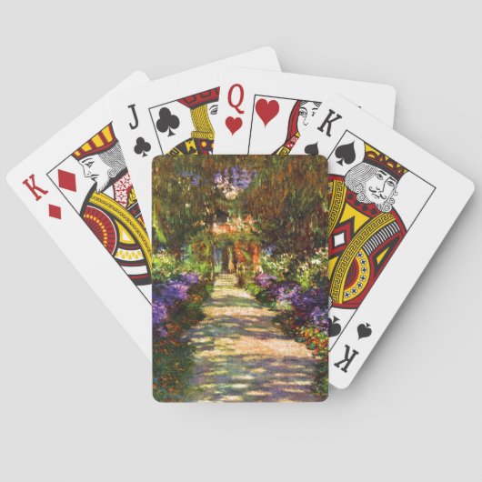 Jeu De Cartes Garden Path by Claude Monet (dos)