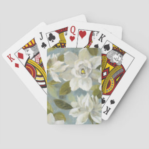 Jeu De Cartes Gardenia on Slate Blue
