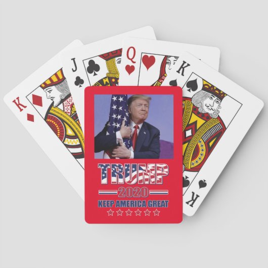 Jeu De Cartes Garder l'Amérique grand Trump 2020 (dos)