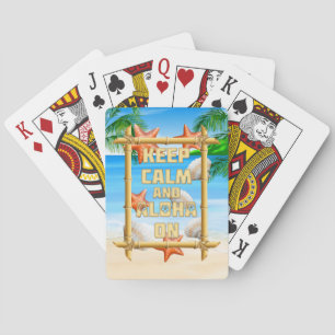 Jeu De Cartes Gardez le calme et Aloha dessus