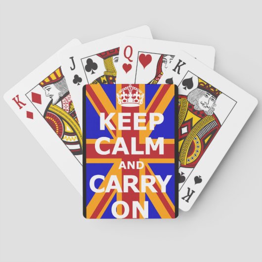 JEU DE CARTES GARDEZ LE CALME ET CONTINUEZ (dos)