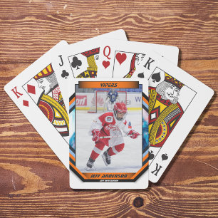 Jeu De Cartes Gardien de hockey sur glace Cadeau sur carte perso