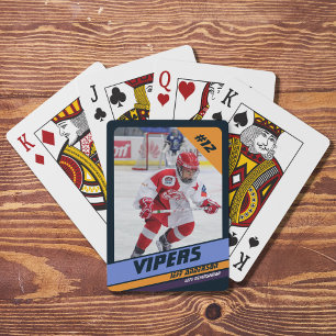 Jeu De Cartes Gardien de hockey sur violet vibrant