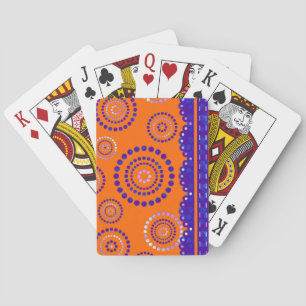 Jeu De Cartes Garland ARTdeco violet bleu + votre couleur de dos