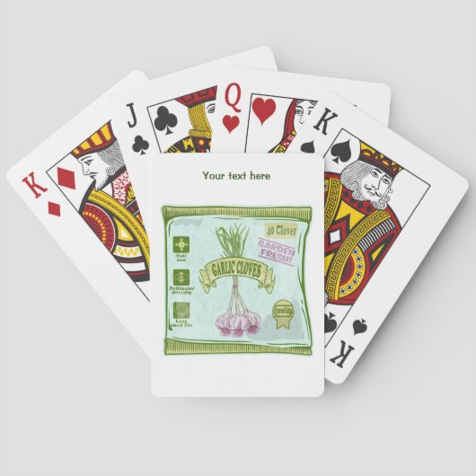 Jeu De Cartes Garlic Cloves Jardin végétal (dos)
