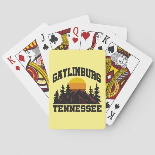 Jeu De Cartes Gatlinburg, Tennessee (dos)