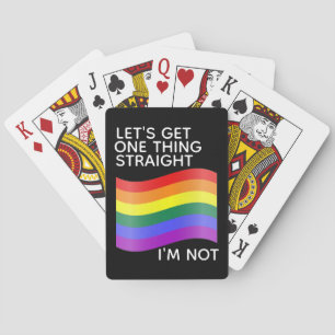Jeu De Cartes Gay pride Je ne suis pas juste Citation
