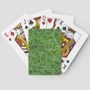 Jeu De Cartes gazon vert humide