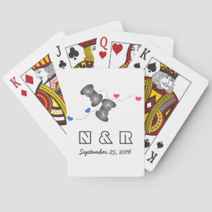 Jeu De Cartes Geeky Gamers Mariage Jouer Cartes Rose bleu