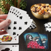Jeu De Cartes Geisha avec Fan (In Situ)
