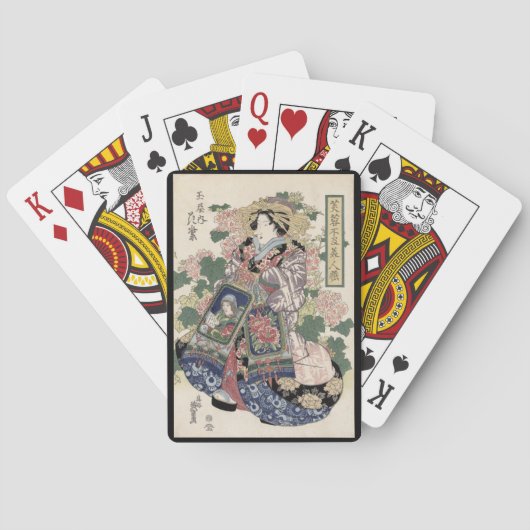 Jeu De Cartes Geisha d'Eisen Ukiyo-e (dos)
