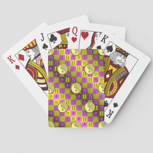 Jeu De Cartes Gémeaux & Coq de Métal (dos)