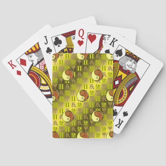 Jeu De Cartes Gémeaux & Dragon de Bois (dos)