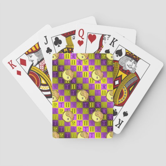 Jeu De Cartes Gémeaux & Sanglier de Feu (dos)