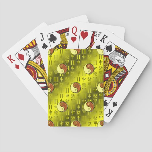 Jeu De Cartes Gémeaux & Singe de Bois (dos)