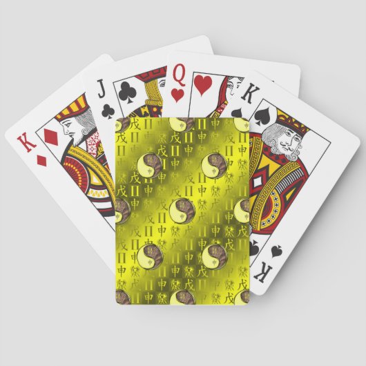 Jeu De Cartes Gémeaux & Singe de terre (dos)