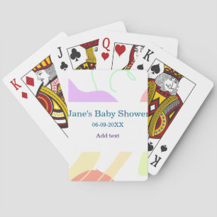 Jeu De Cartes Genre neutre formes abstraites nom du baby shower