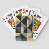 Jeu de Cartes – Géométrie Noir et Or (dos)